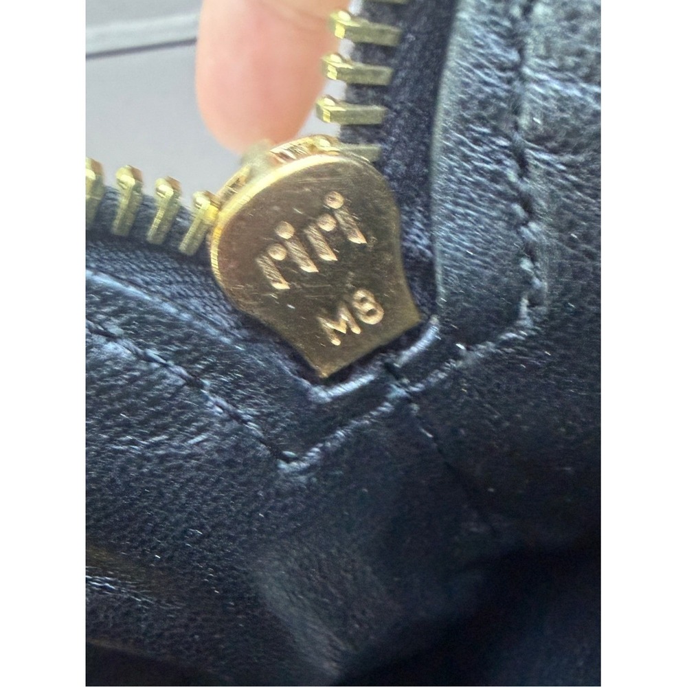 Marc Jacobs Rare Vintage Runway Black Lambskin Gold Metallic Satchel Bag - Picture 12 of 17